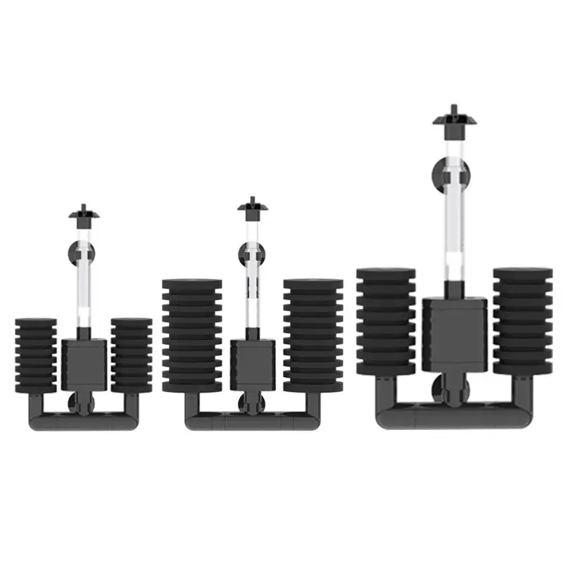 

Аквариумный биохимический губчатый фильтр Губчатый поролоновый фильтр с присосками Тихий насос 3 Вт для небольших средних