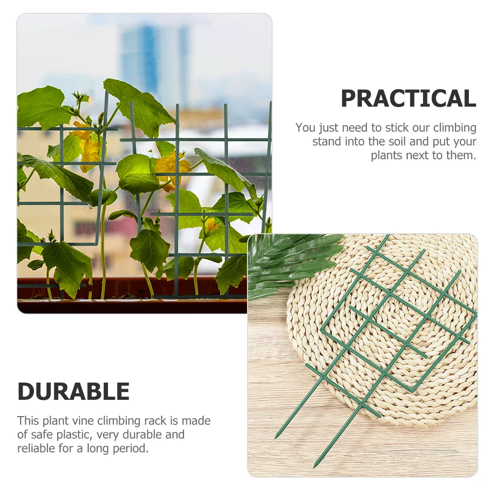 

4 Pcs Indoor Plant Support Frame Trellis for Potted Plants Planting Climbing Green Garden