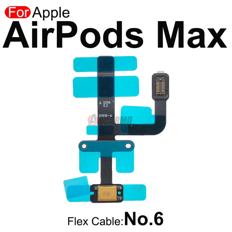 Aocarmo Kabel Flex do AirPods Max A2096, Mikrofon z Redukcją Szumów do Rozmów, Część Zamienna 821-01911-A — zdjęcie produktu 6