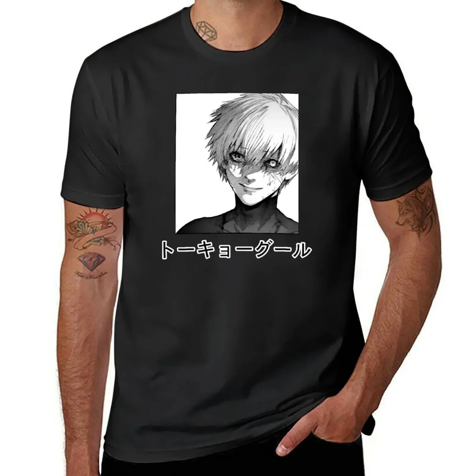 Ken Kaneki T-Shirt man clothes tops graphics Men's t shirts