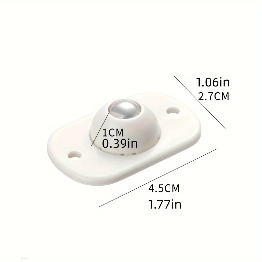 8 Pieces/16 Pieces Self-Adhesive Caster Wheels, Wheels for Kitchen Appliances, 360 ° Rotating Mini Universal Casters, Adhesive Rollers for Trash Cans, Electrical Appliance Casters.