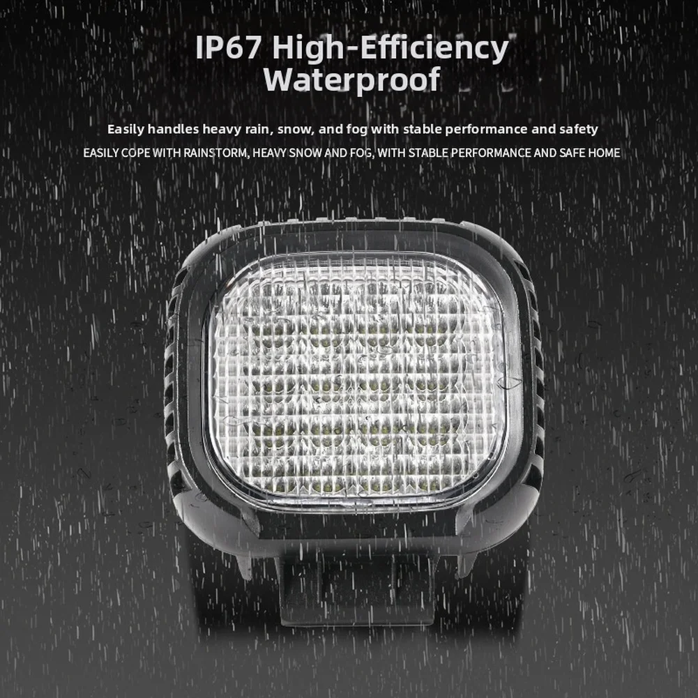 Multi Voltage Led Work Light Led Work Light Off-road Lamp 48W LED Work Light Front Mount Headlamp Flood Beam Pattern