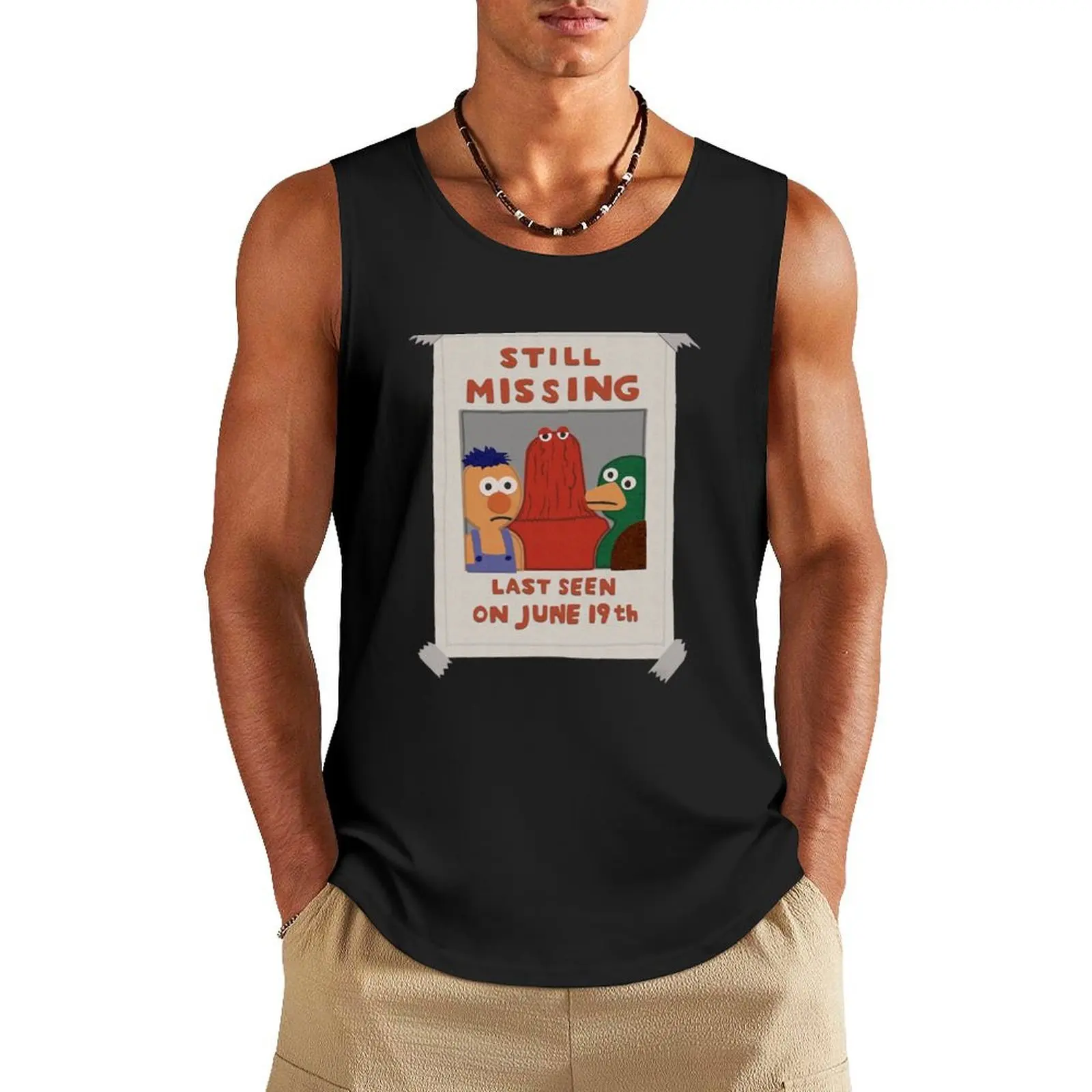 

Don’t Hug Me I’m Scared Missing Poster Tank Top gym top Muscle fit