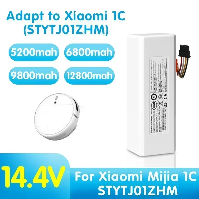 

Original P1904-4S2P-MM 14.4V 12800mAh Battery For Xiaomi Mijia 1C STYTJ01ZHM Robot Vacuum Mop Cleaner Accessories Parts original