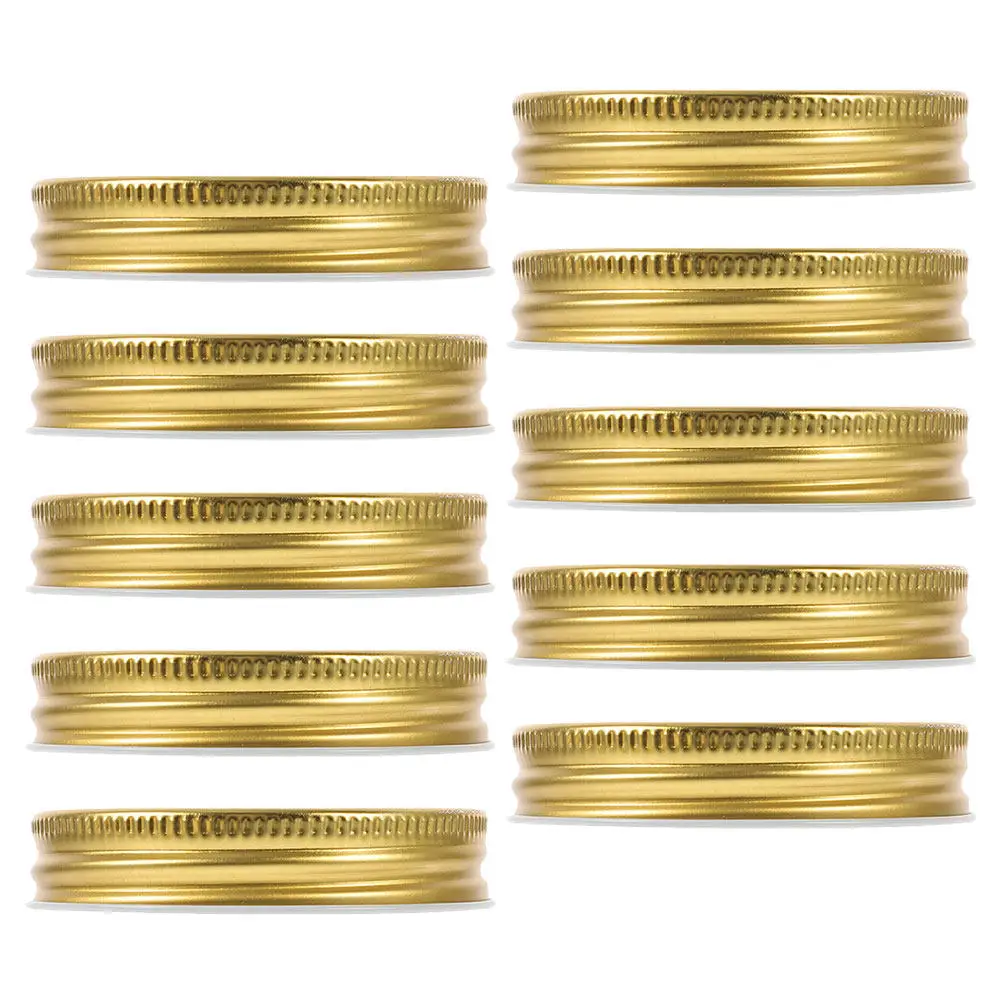 10pcs Regular Mouth Jar Lids – Leak-Proof Airtight Seals for Jam Jelly Honey Food Storage