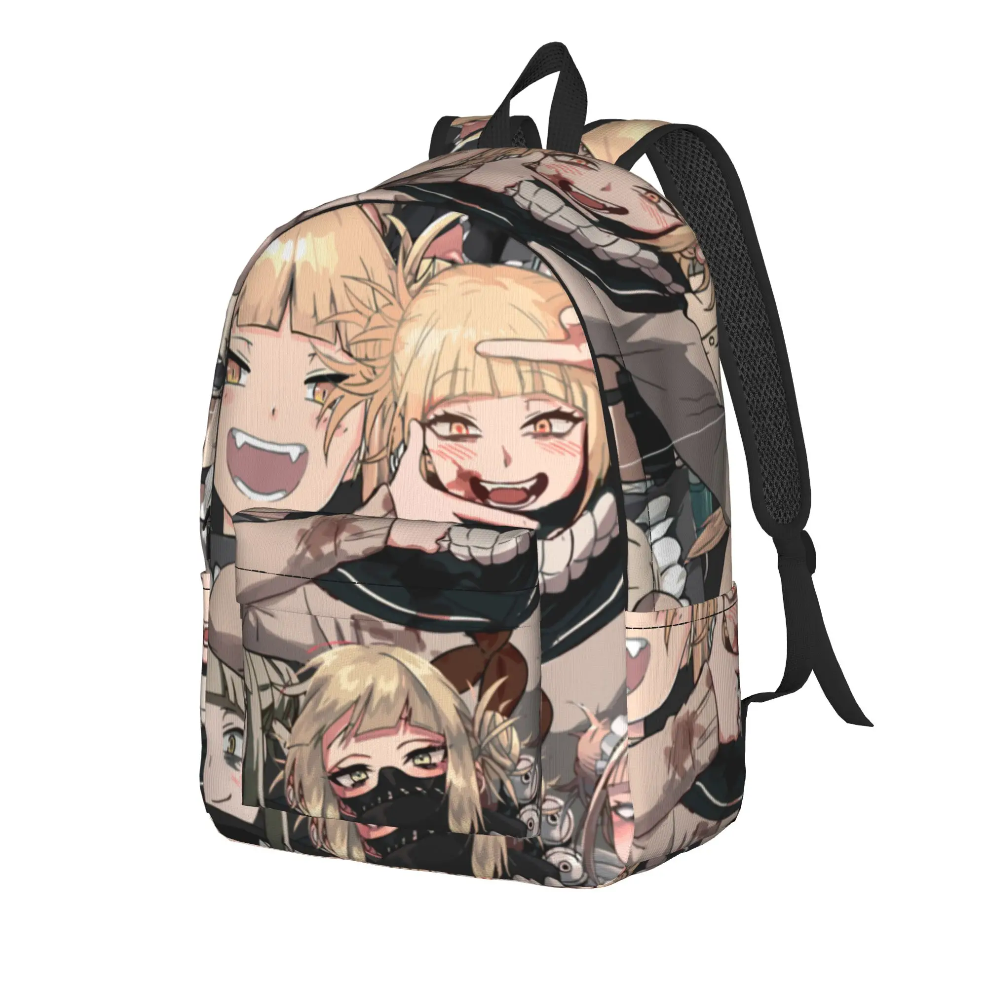 Himiko Toga Tribute Pattern Backpack for Men Women Student Hiking Travel Daypack Academy Anime Laptop Computer Shoulder Bag Gift