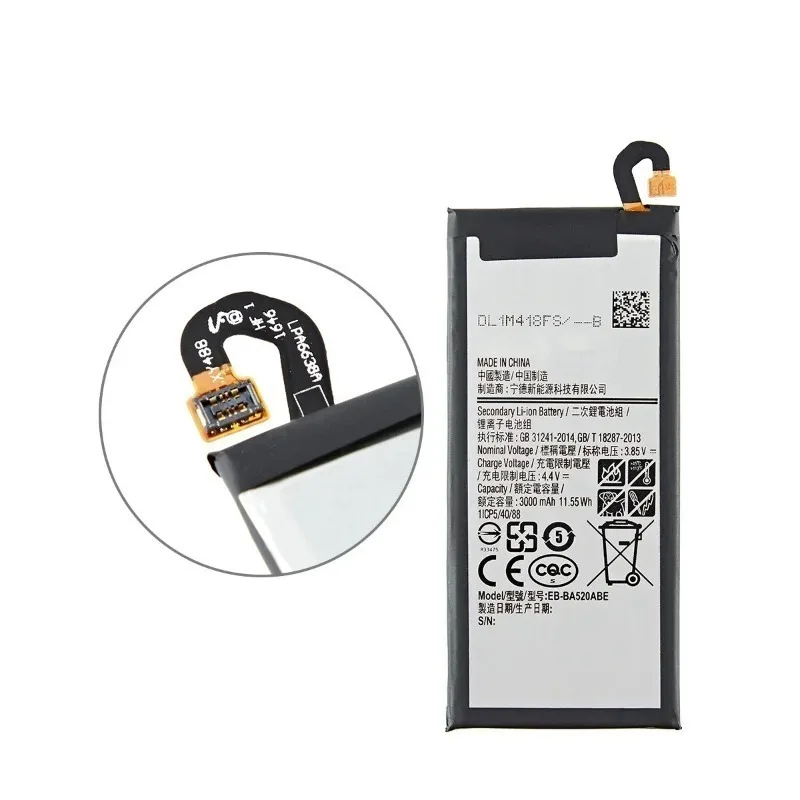 EB-BA520ABE 3000mAh Mobile Phone Batteries For Samsung Galaxy A5 2017 Edition A520/A5 Battery