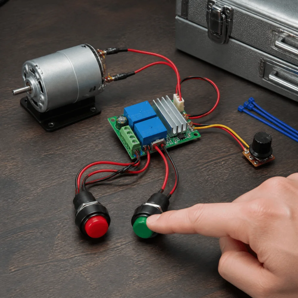 6V 12V 24V Motor Speed Controller 3A Current Rating CW CCW Rotation DC Motor Controller Adjustable Voltage Reversible Switch