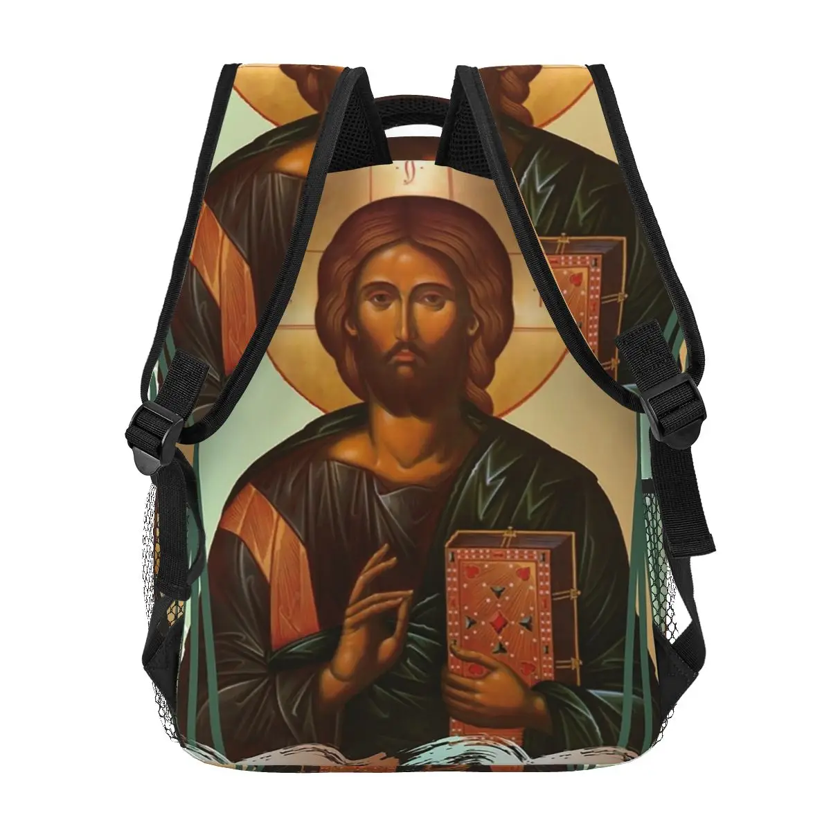 Lord Jesus Christ Backpacks Boys Girls Bookbag Students School Bags Cartoon Travel Rucksack Shoulder Bag Large Capacity