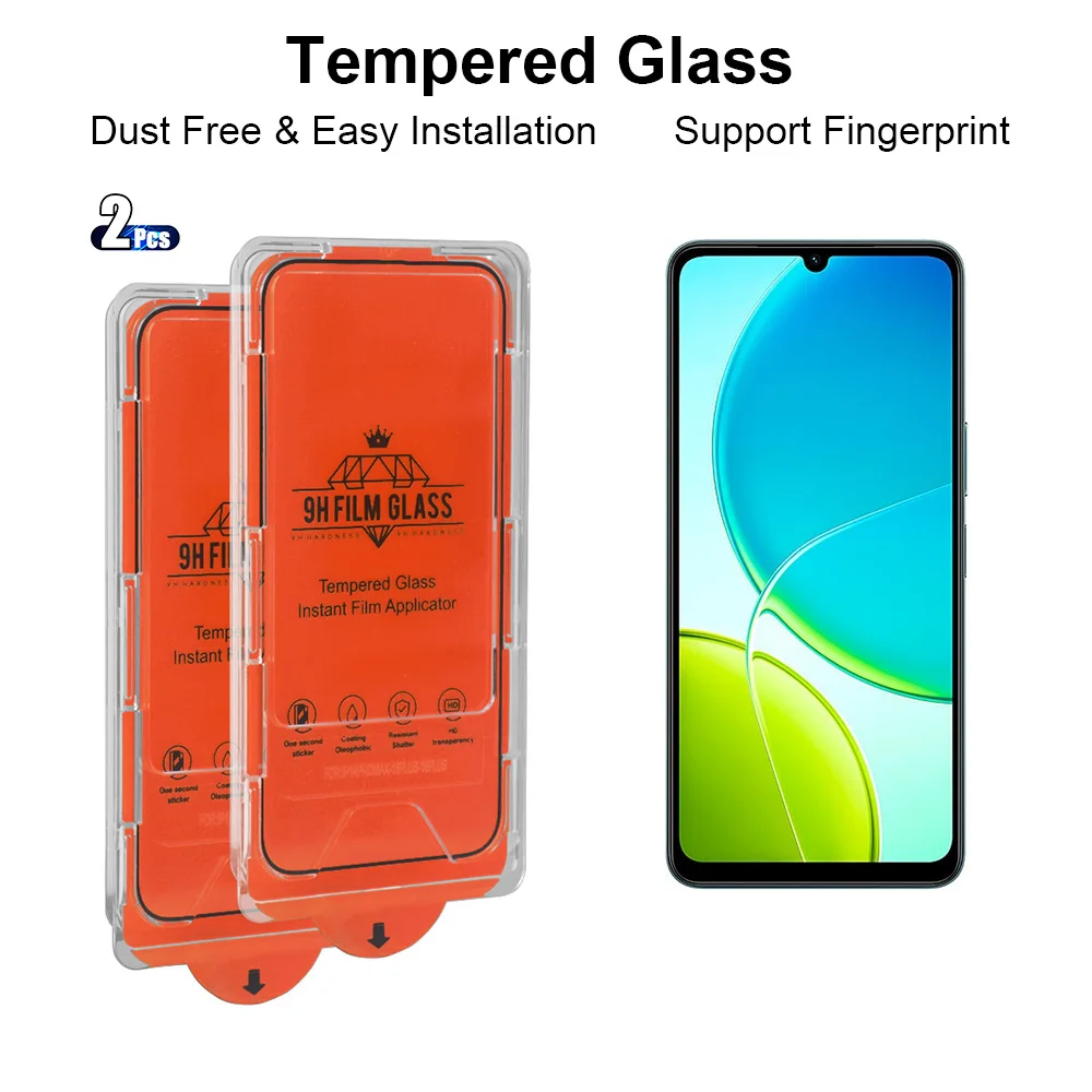 2Pcs Hd Tempered Gl…