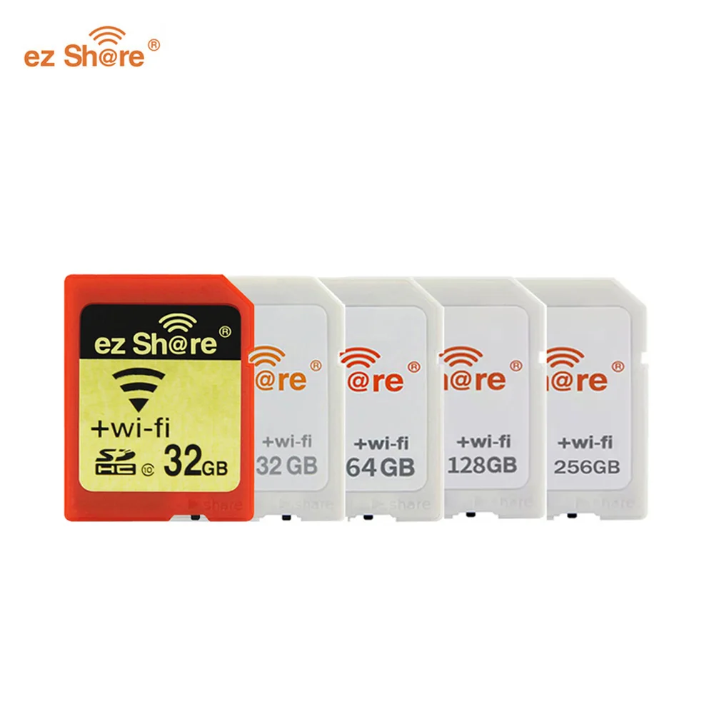 Original EZ share Memory SD Wifi Card 32GB 16GB wireless Share Card Class 10 64G 128G for canon/nikon/sony card