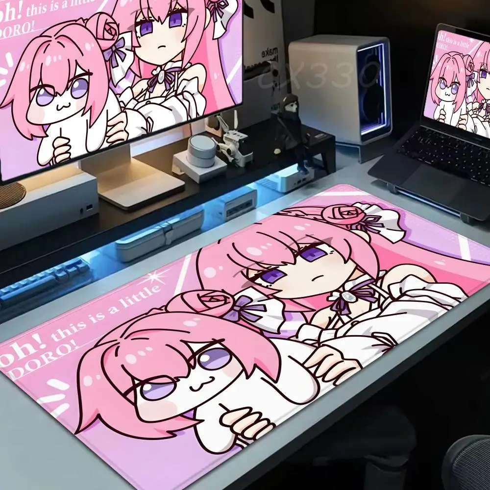 

Kawaii Anime Doro Dog Mouse Pad Large Computer Mousepad Office 1000x500mm XXL Pc Gamer Non-slip Rubber Keyboard Deskmat