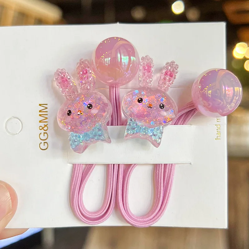 2 teile/satz Cartoon Eule Haar Seil für Mädchen Schnecke elastische Haarband Kaninchen haargummi mädchen niedlichen Marienkäfer Haar gummi Kinder Haarschmuck – Detail 11