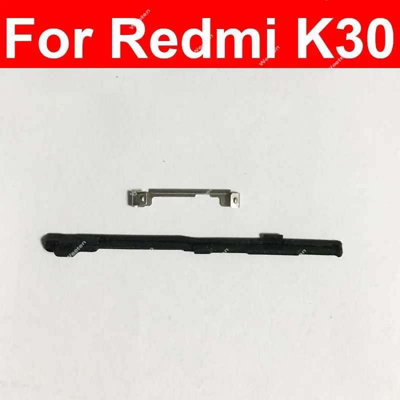 Power Volume Key Buckle For Xiaomi Redmi K20 K30 Pro Note 7 8 9 Pro Note 8T 9S 5G Side Button Power Volume Bracket Snap Gasket