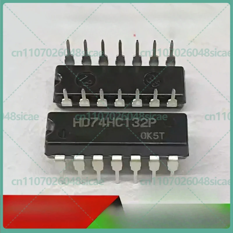 

50 шт. 74HC132N 74HC132 SN74HC132N DIP-14 Логические элементы QUAD 2-INPUT NAND SCHMITT TRIG новые
