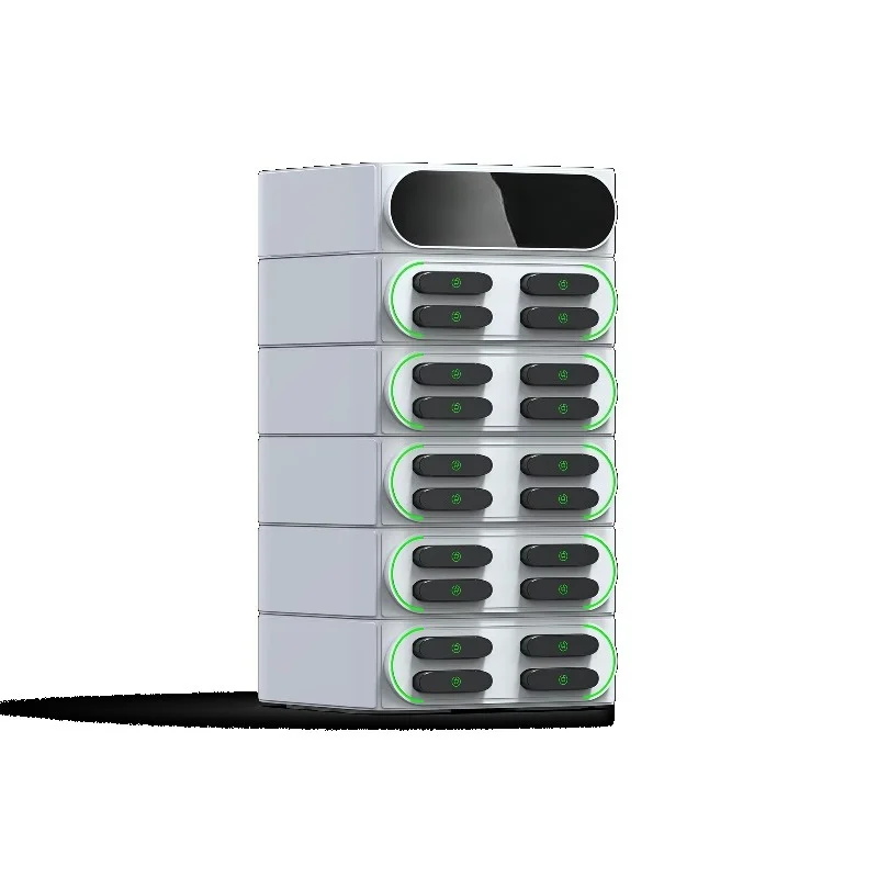 محطة شحن للهاتف المحمول قابلة للتكديس بـ 20 فتحة مع نظام مشاركة بنك الطاقة لإيجار الخدمة الذاتية بزر #4