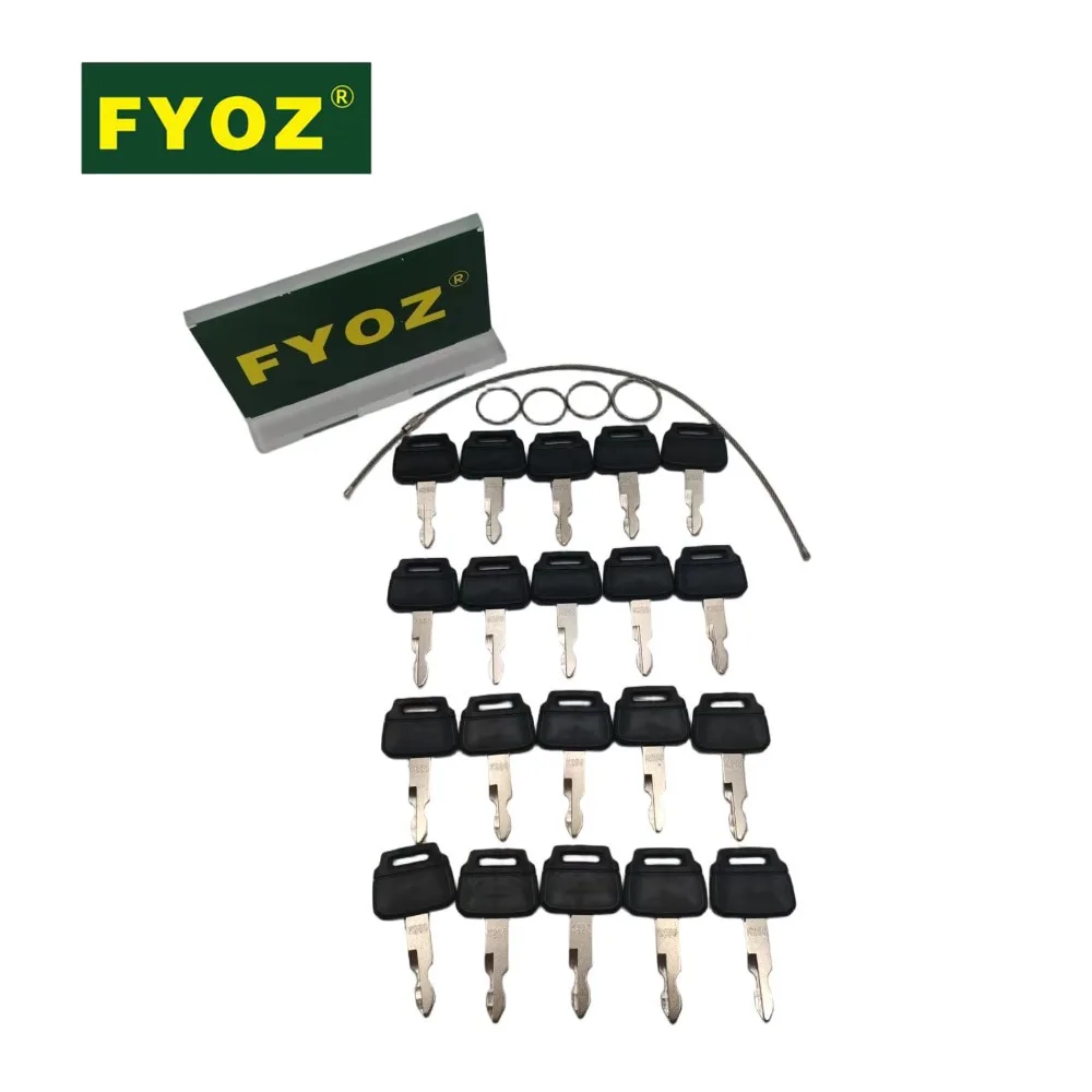20PCS Side Door and Ignition Start Key For Kobelco Excavator SK60 SK130 SK200 SK260 SK350 K250 Excavator Part