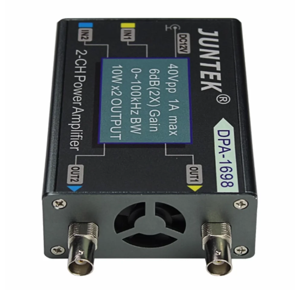 Imagem -02 - Potência Dual Channel Dds Signal Source Function Amplificador de Potência Amplificador de Potência Dpa1698 de Alta