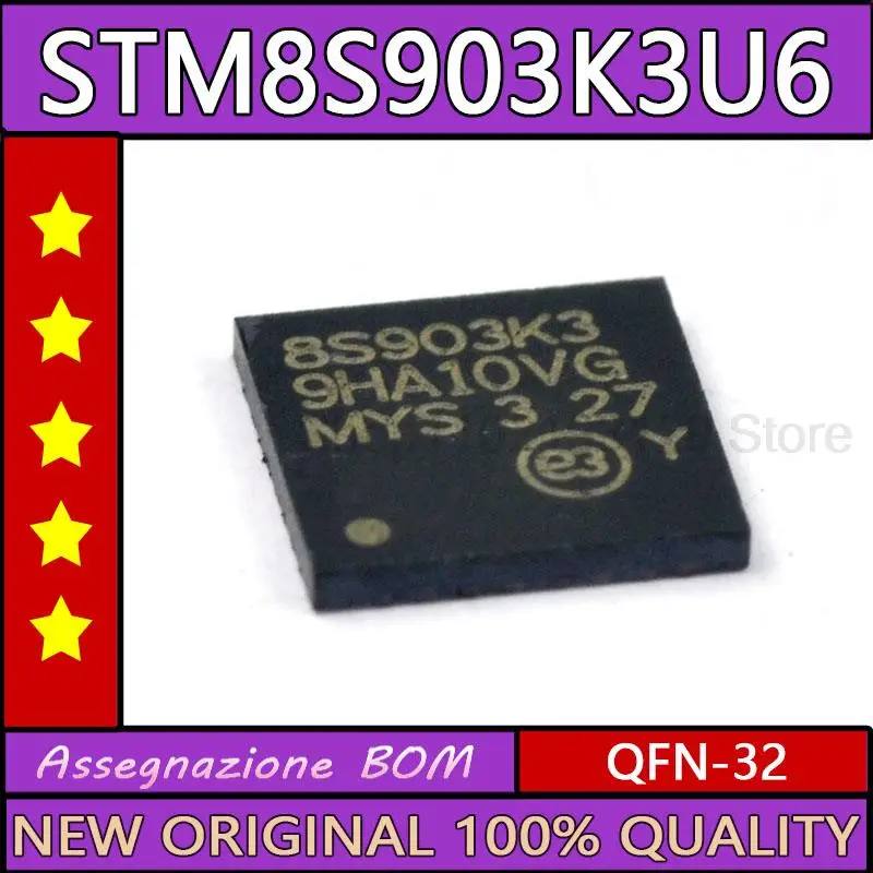 New STM8S903K3U6 STM8S903K3 STM8S903 STM8S STM8 STM Original IC MCU QFN-32