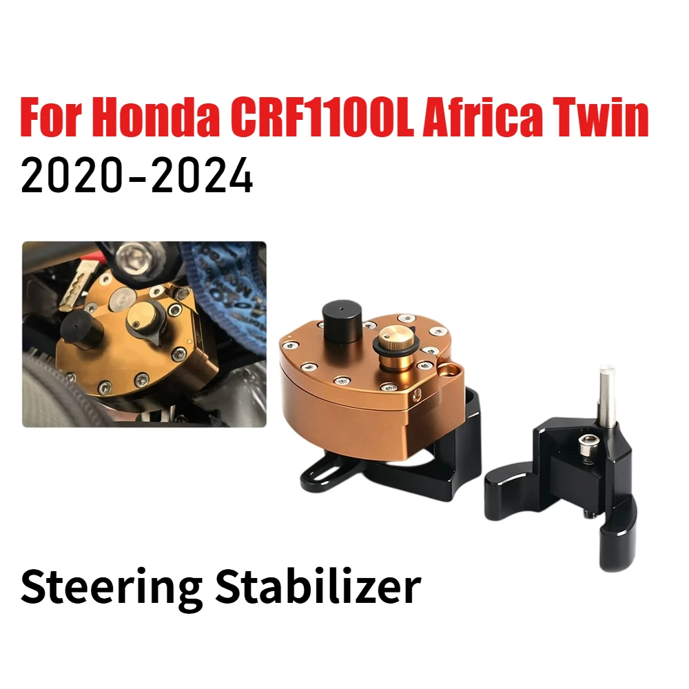 Steering Stabilizer for Honda CRF1100L Africa Twin CRF 1100L 2020-2024 Motorcycle Accessories Steering Damper Shock Absorber Kit