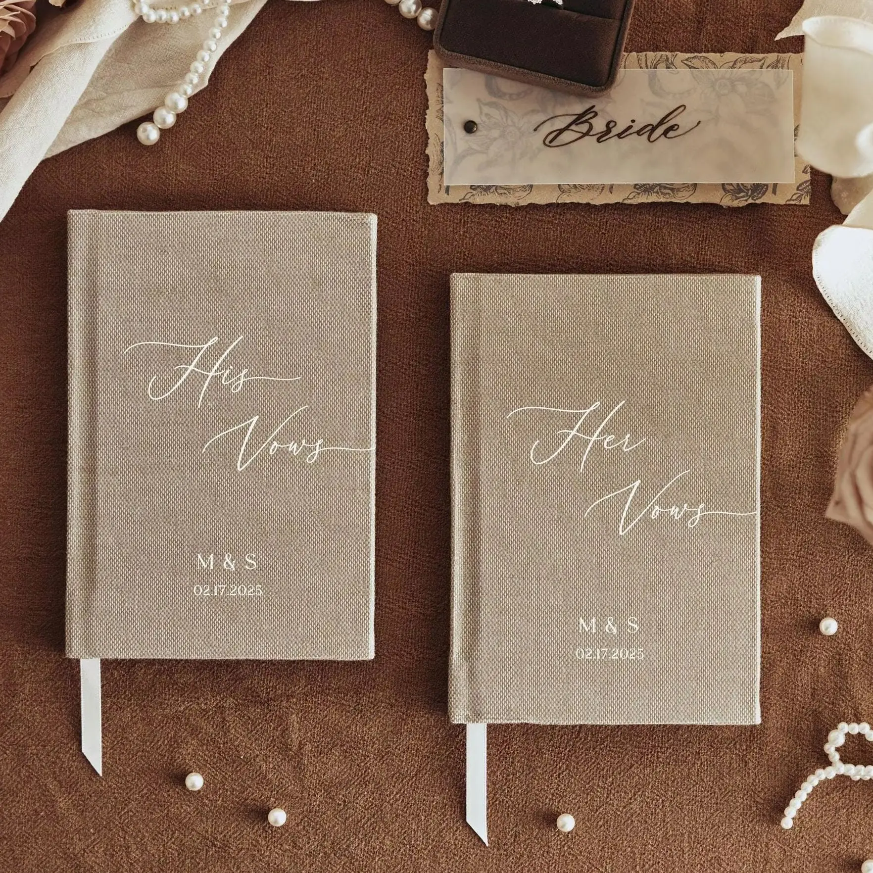 Custom Linen Wedding Vow Books - Custom Photo Book review and price