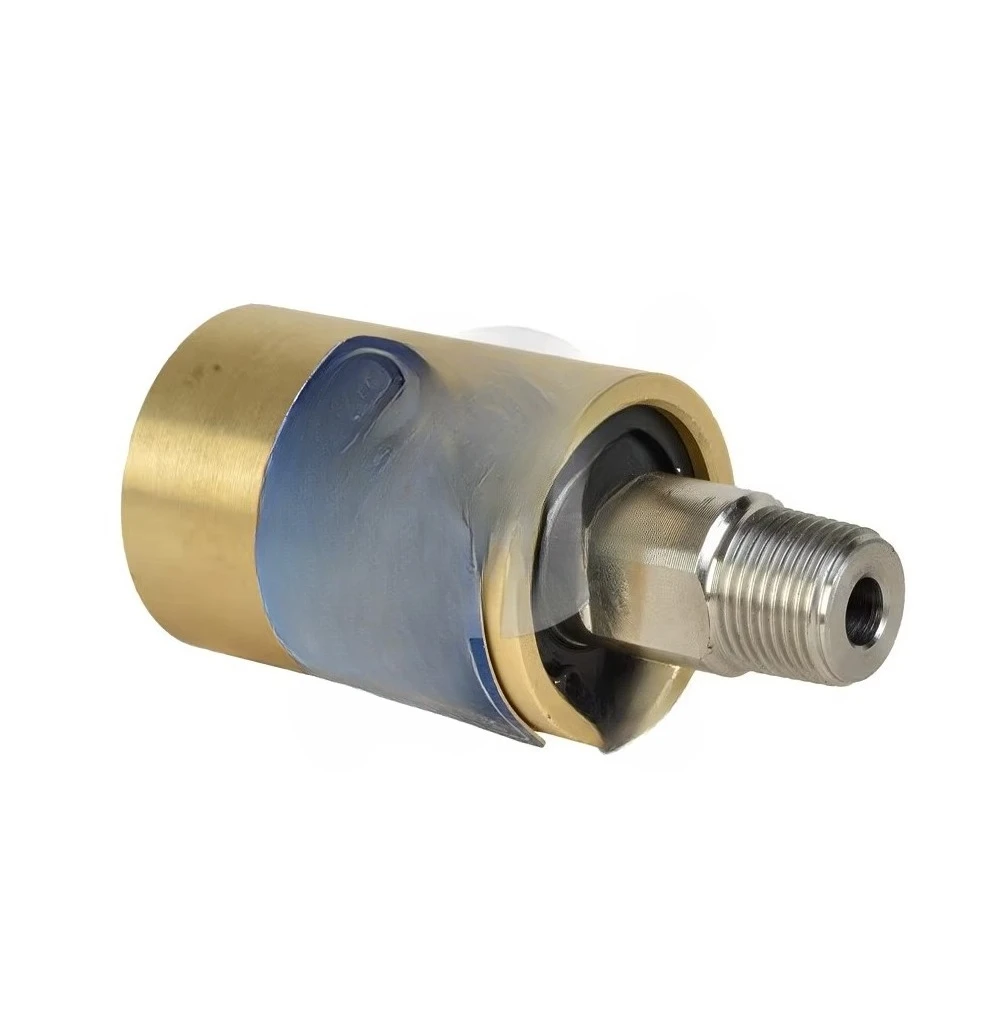 

YuJie HD 6A 8A 10A одномассажное вращающееся соединение из углеродистой стали с резьбой BSPP/NPT, 10-барное давление для воды, медный корпус, прицельные фитинги