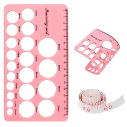 Breast Pump Nipple Silicone Ruler Nipple Diameter Breast Pump Flange Circle Sizing Ruler Nipple Measuring for New Mums Women