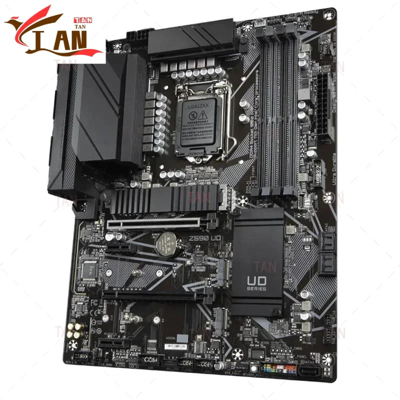 

For Z590 UD Motherboard 128GB DP M.2 LGA 1200 DDR4 ATX Z590 Mainboard 100% Tested Fully Work TAN