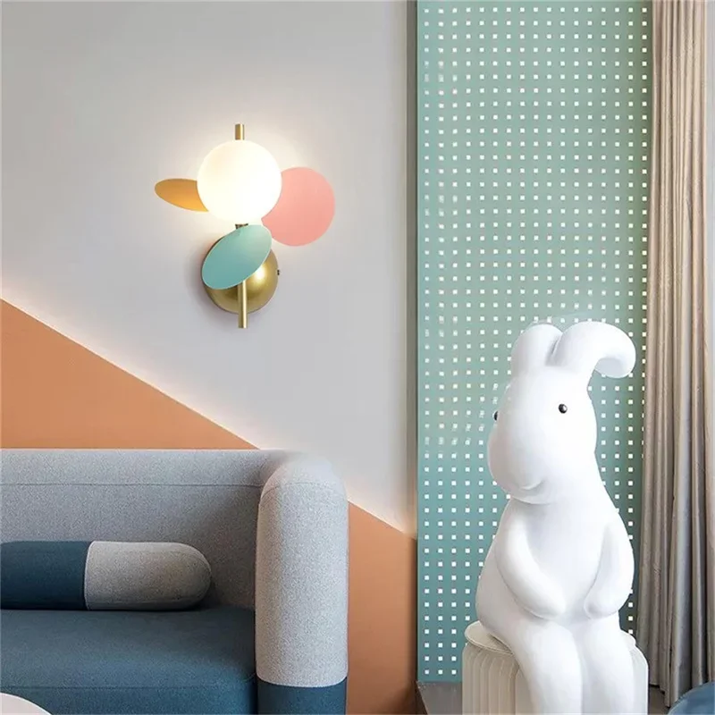 KERWIN-Applique Murale LED Macaron Nordique Moderne, Luminaire Décoratif d'Nik, Idéal pour une Chambre à Coucher