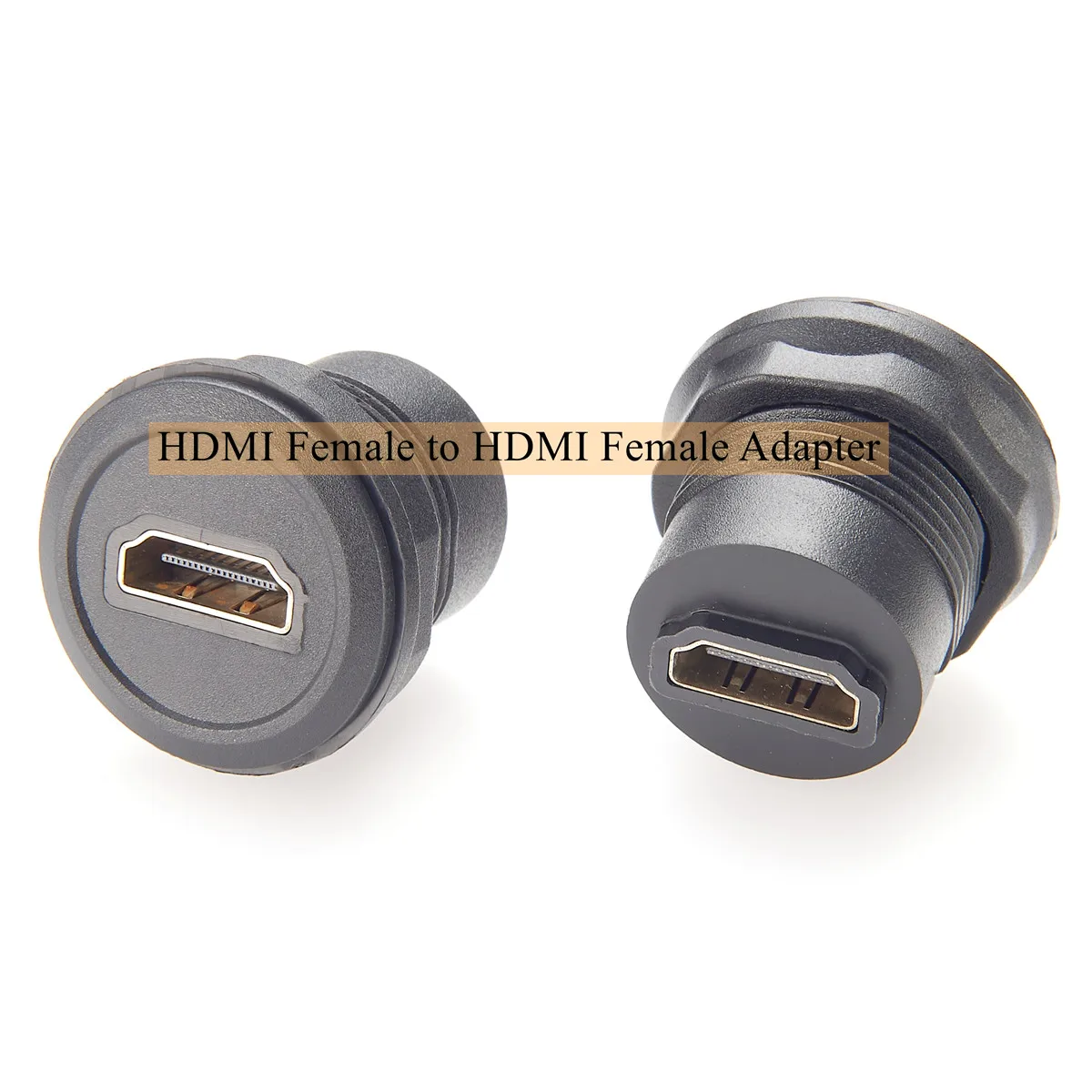 Złącze HDMI 1.4 żeńskie-żeńskie 4K@30Hz do montażu panelowego, przelotowe gniazdo przedłużające do telewizora, laptopa, komputera, monitora, projektora