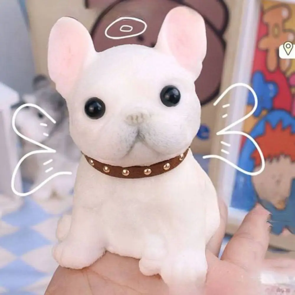 Trage rebound Schnauzer pop knijpspeelgoed dier cartoon simulatie hond knijpspeelgoed kleurrijke mini hond fidget speelgoed mini-ornamenten