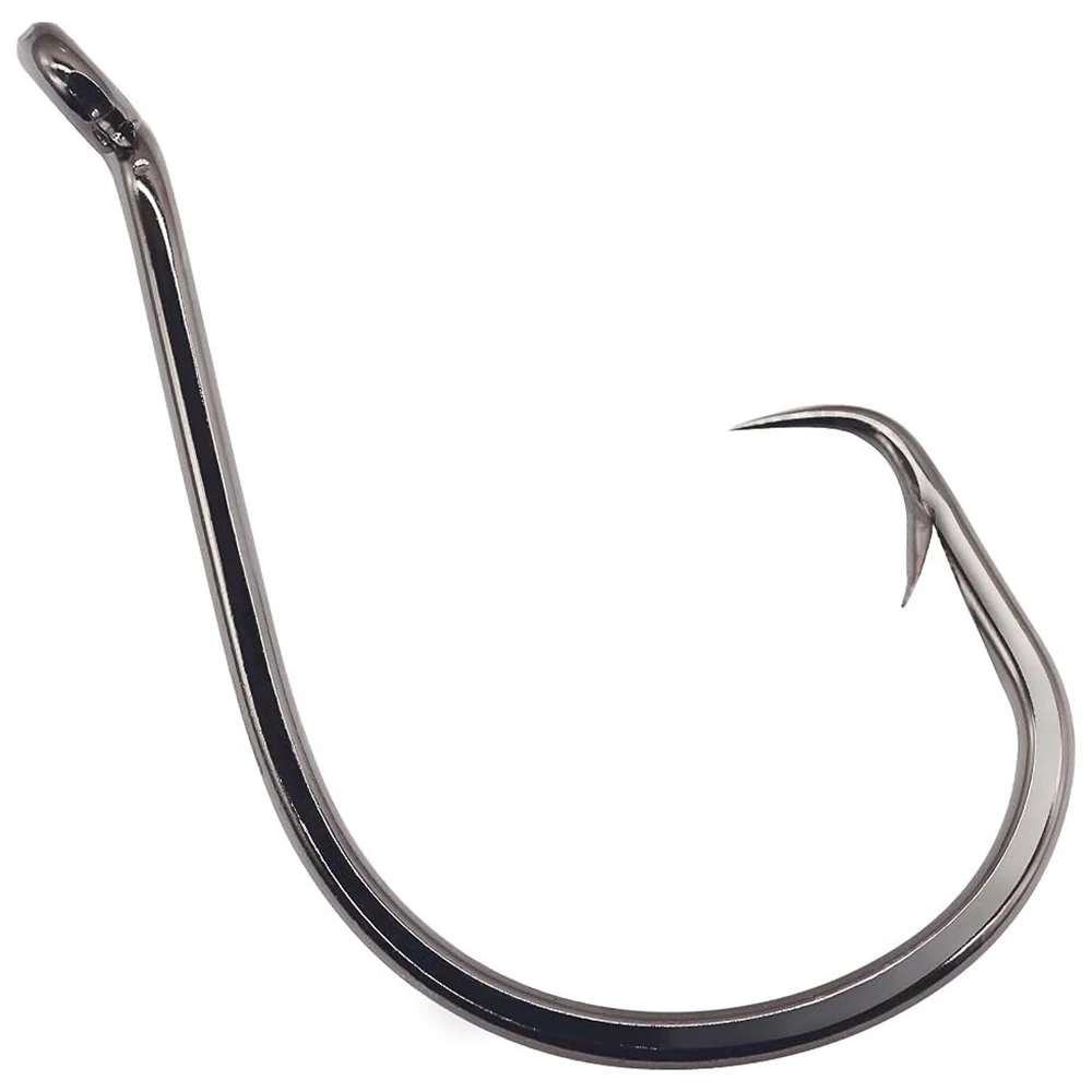 Big Inclined Circular Hook 7385 Strength Angle Sharp Olecranon Barbed Gear Lure Octopus Saltwater Fishing Tackle Circle Fishhook