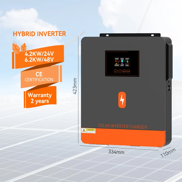 PowMr 24V 48V Single Phase Frequency Inverter Solar Inverter Price 4.2KW  6.2KW Hybrid Inverter for Home