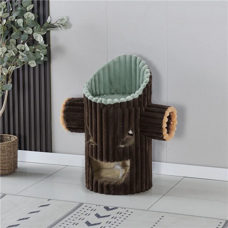 

Cat Climbing Frame, Cat Bed, Cat Tree, Special Offer, Winter Warm Solid Wood Small Four Seasons Universal Villa Semi-enclosed