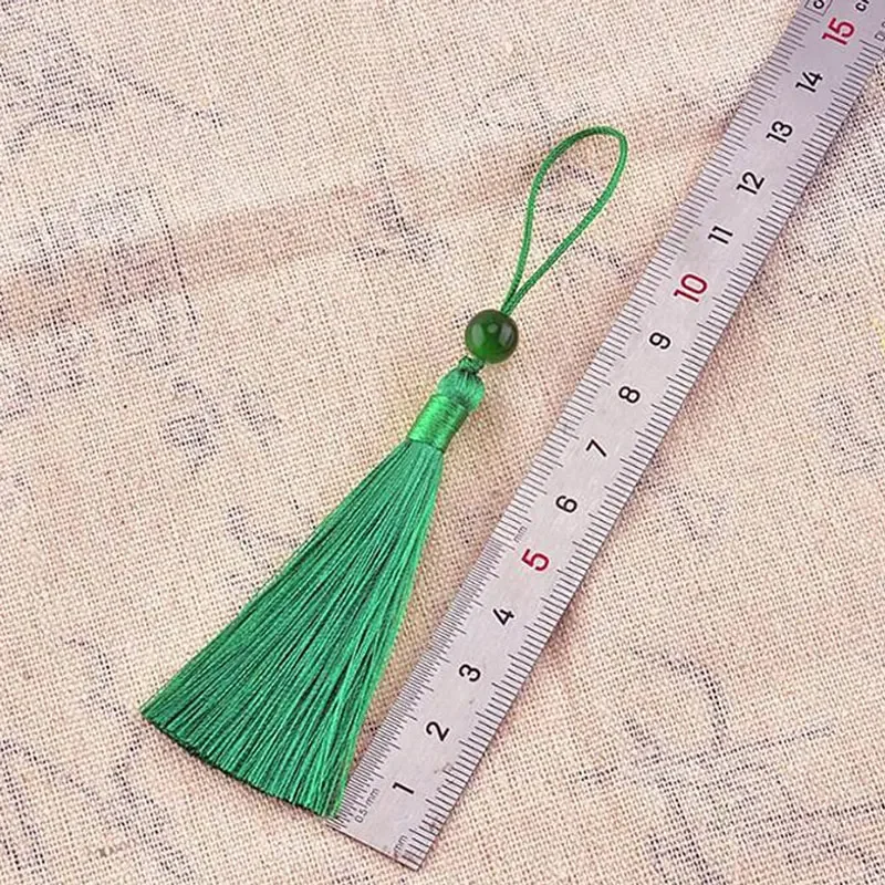 10/20Pcs 7cm Tassels Handmade Soft Craft Tassels Mini Beaded Tassels for Bookmarks Pendant Jewelry Making DIY Projects