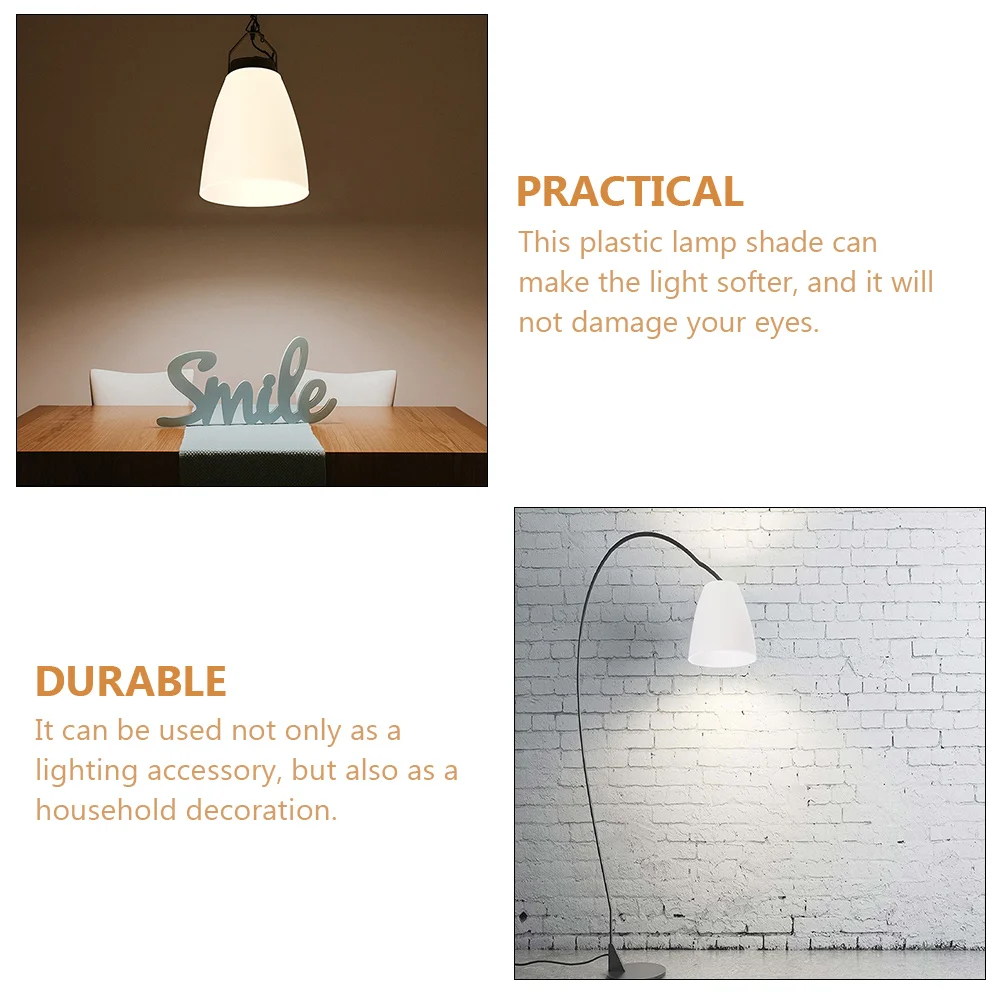 

4 Pcs Plastic Lampshade Light Cover Lampshades for Table Acrylic Modern Replacement