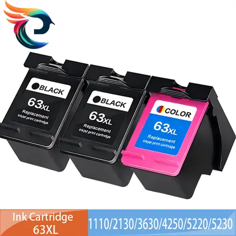 Cartuccia di inchiostro ricaricabile HP63 63 XL 63XL compatibile per HP Deskjet 1110 2130 2131 2132 3630 3632 4250 5220 5230 5252 5232