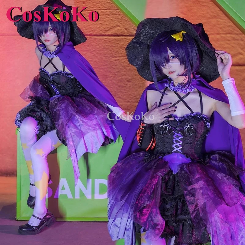 CosKoKo Takanashi Rikka Cosplay Anime Love Chunibyo & Other Delusions Costume Lolita Dress Halloween Party Role Play Clothing