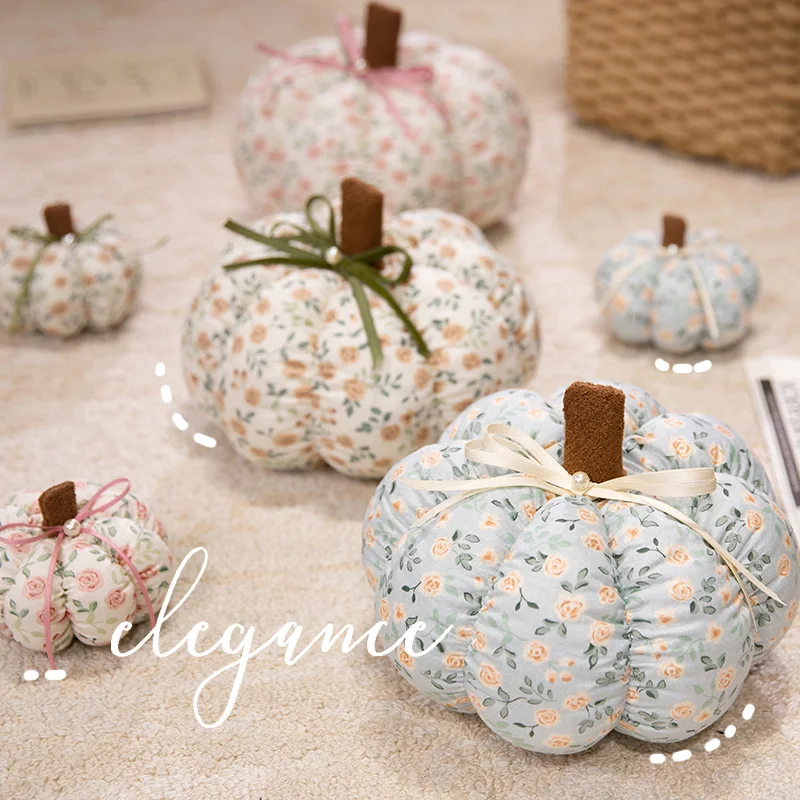 Süßes Kawaii Zartes Kürbis Süßes Romantisches Baumwollplüsch-Liebeskissen Schöne weiche Pflanze Gefüllte Puppe Dekor Wurfkissen Halloween