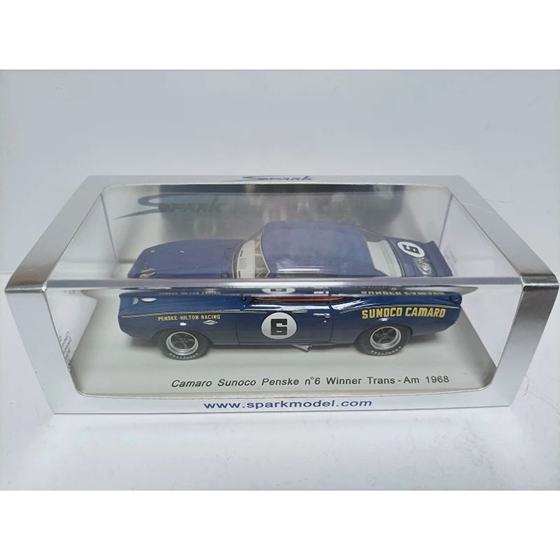 Spark 1:43 Gewinner aus Kunstharz, Trans Am 1968, Rennwagenmodell, Klassiker, Erwachsenen-Souvenir, Geschenk, statische Anzeige