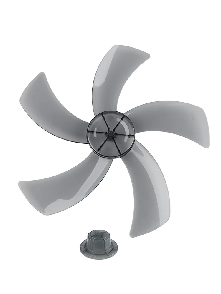 Plastic Fan Blade with Nut Cover for Pedestal Fans 18 Inch Size Five Leaf Design Suitable for Desk and Pedestal Use