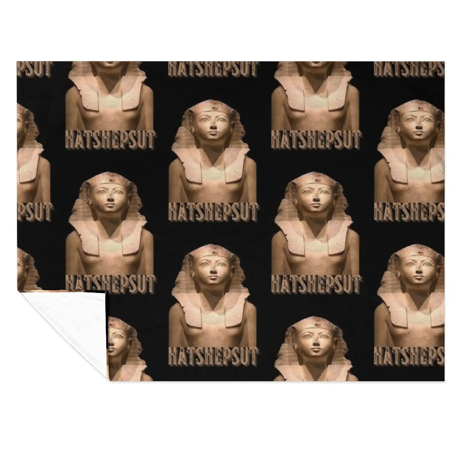 

Hatshepsut Egyptian queen, ancient egypt queens Throw Blanket Hairys Bed Fashionable warm winter Decorative Beds Blankets