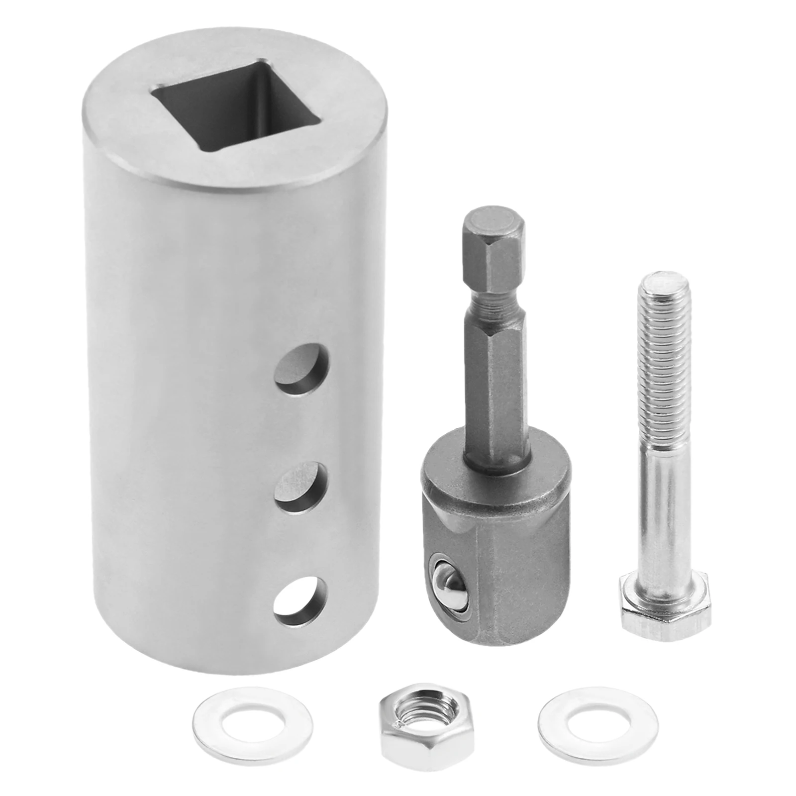 

5Pcs/Set Trailer Jack Drill Adapter With 1/2-Inch Socket Adapter Head,For 1 Inch Jack Drive Shaft,Car Accessories