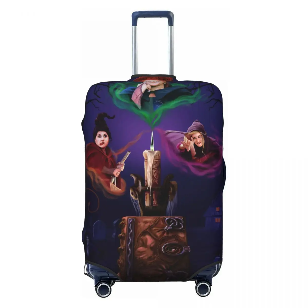 

Halloween Hocus Pocus Witch Luggage Cover Elastic Horror Film Travel Suitcase Protective Covers Suit For 18-32 inch