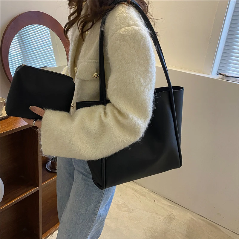 Women Minimalist Tote Bag With Large Capacity And Fashionable Shoulder Bag