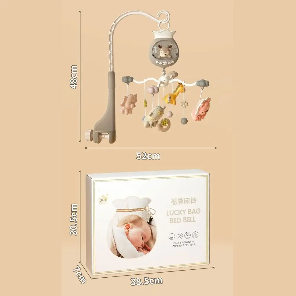 With Lights Rotating Bed Bell Remote Control Music Projection Crib Mobile Hanging Style Rotating Design Sleeping Aid