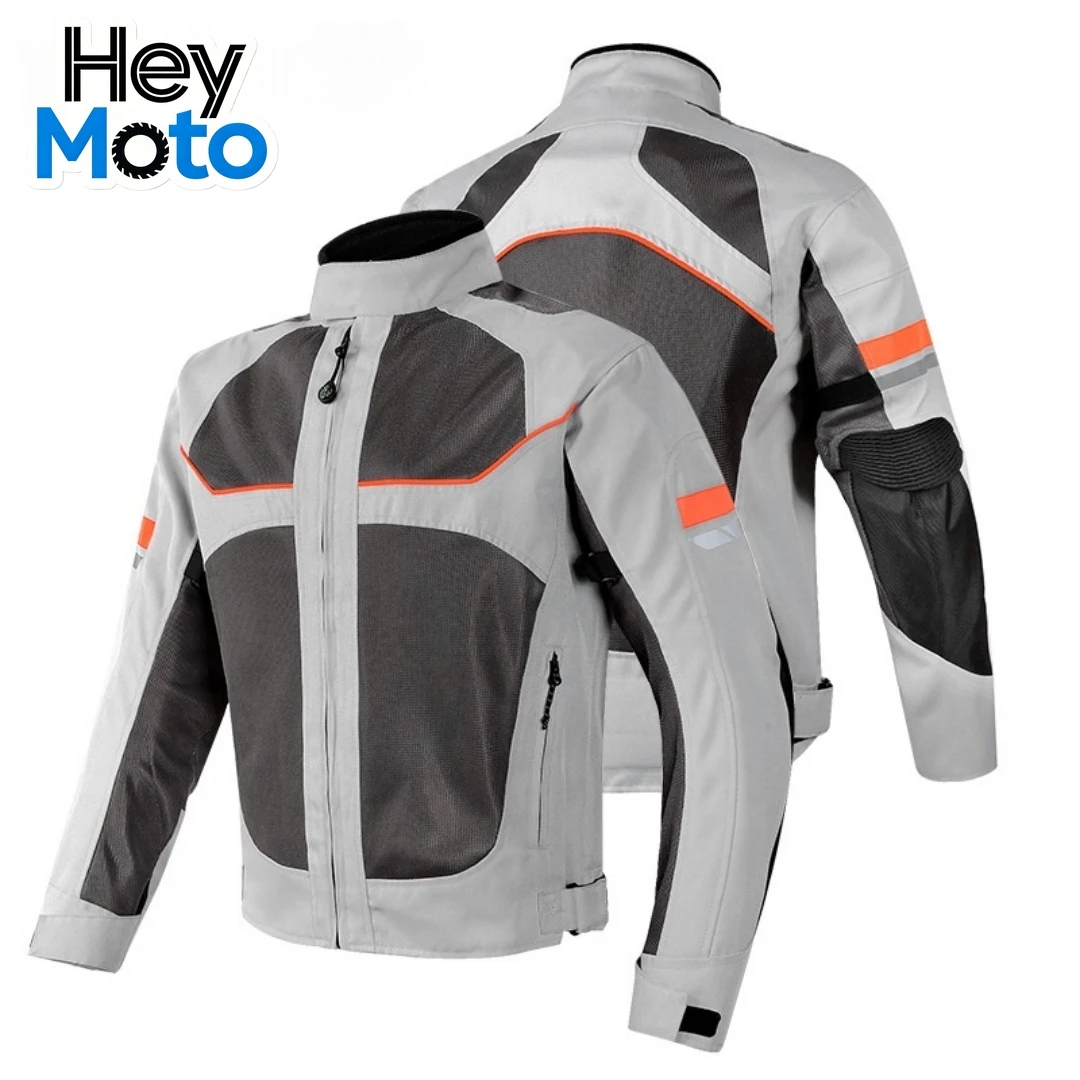 

Motorcycle Riding Suit Summer Breathable Jacket Motocross Protective Gear Jacket Coat Racing Riding Reflective Oxford Clothing