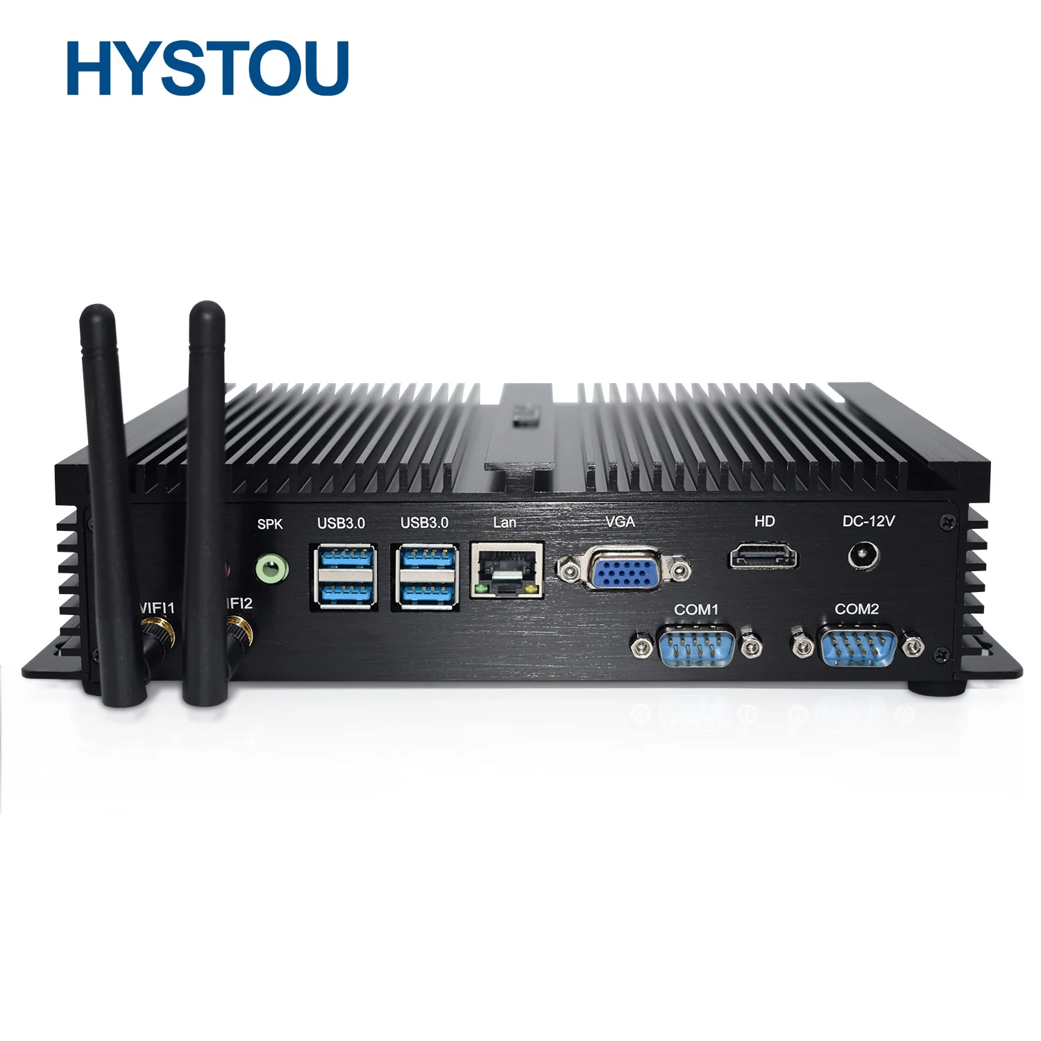 HYSTOU Cheap Computer Desktop Computers Set Win10 i5 4200u Rugged Fanless Industrial PC