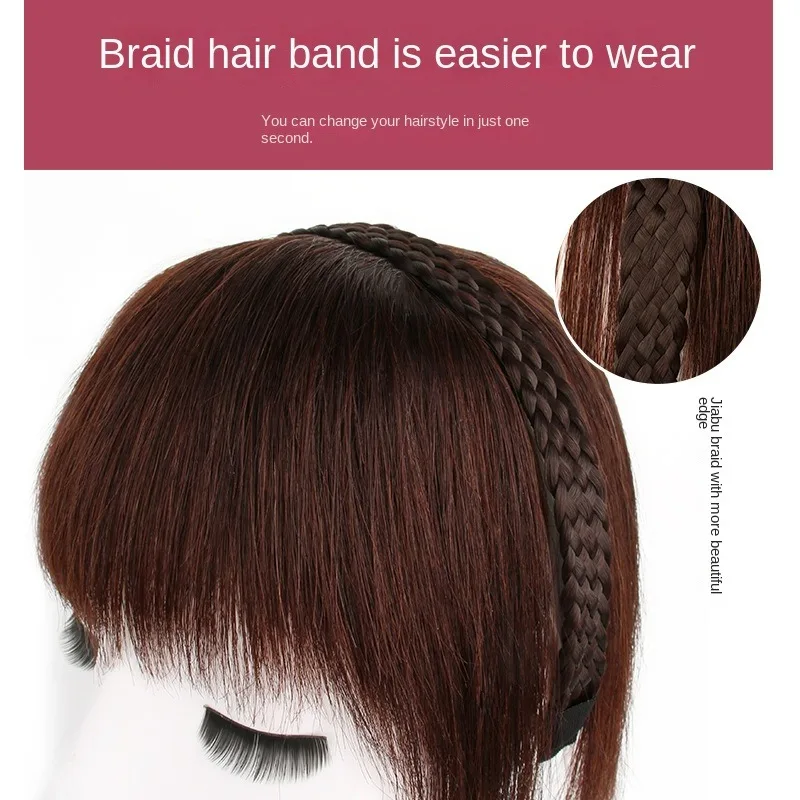 قطعة شعر طبيعية ثلاثية الأبعاد للنساء ، سوداء ، بنية داكنة ، قطع شعر ، وصلات شعر إضافية ، دبوس شعر ، استخدام للإضافة