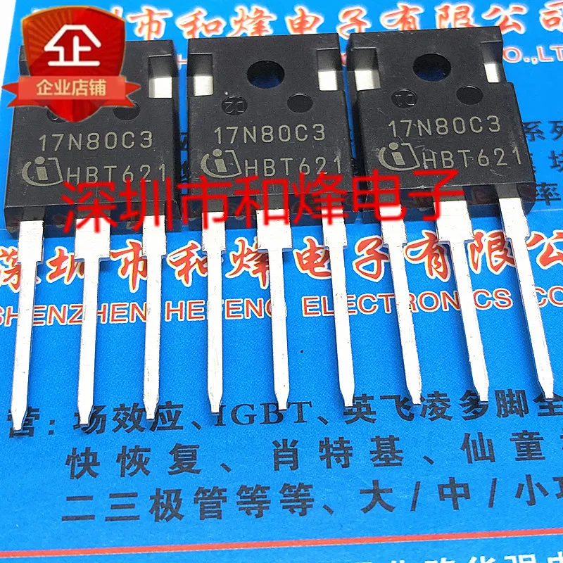 5PCS-10PCS 17N80C3 SPW17N80C3  TO-247 800V 17A  Imported Original Best Quality In Stock Fast Shipping